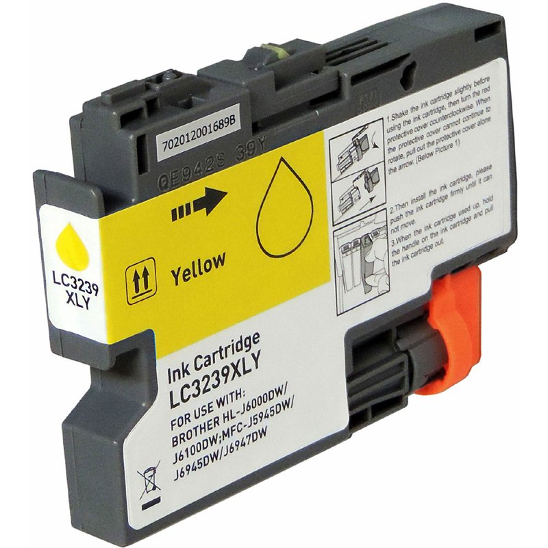 Συμβατό μελάνι Brother  LC3239xl  Yellow
