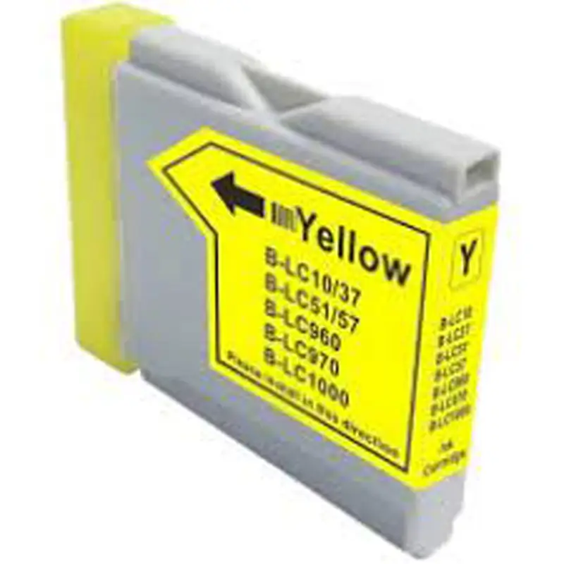 Compatible  ink Brother LC37/LC51/LC57/LC960/LC970/LC1000 yellow