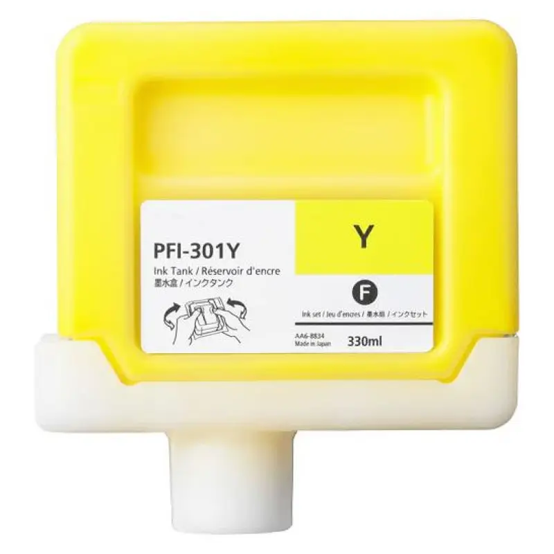 Compatible  ink Canon PFI-301 Yellow (1489B001AA)