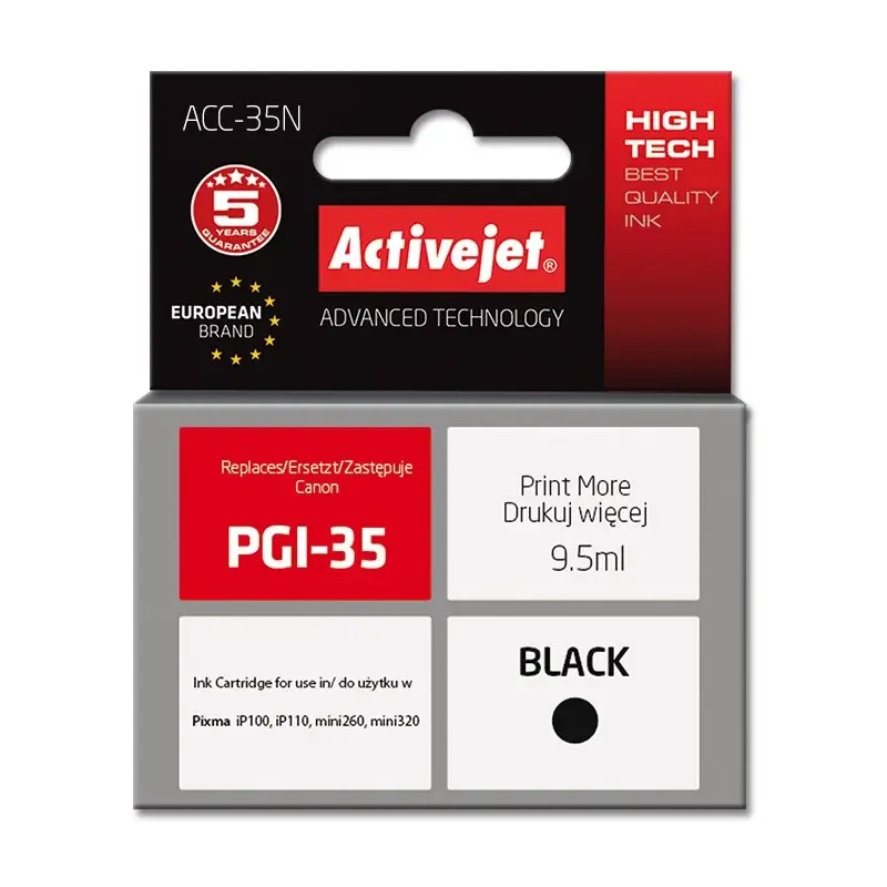 Συμβατό μελάνι Canon PGI-35 Black