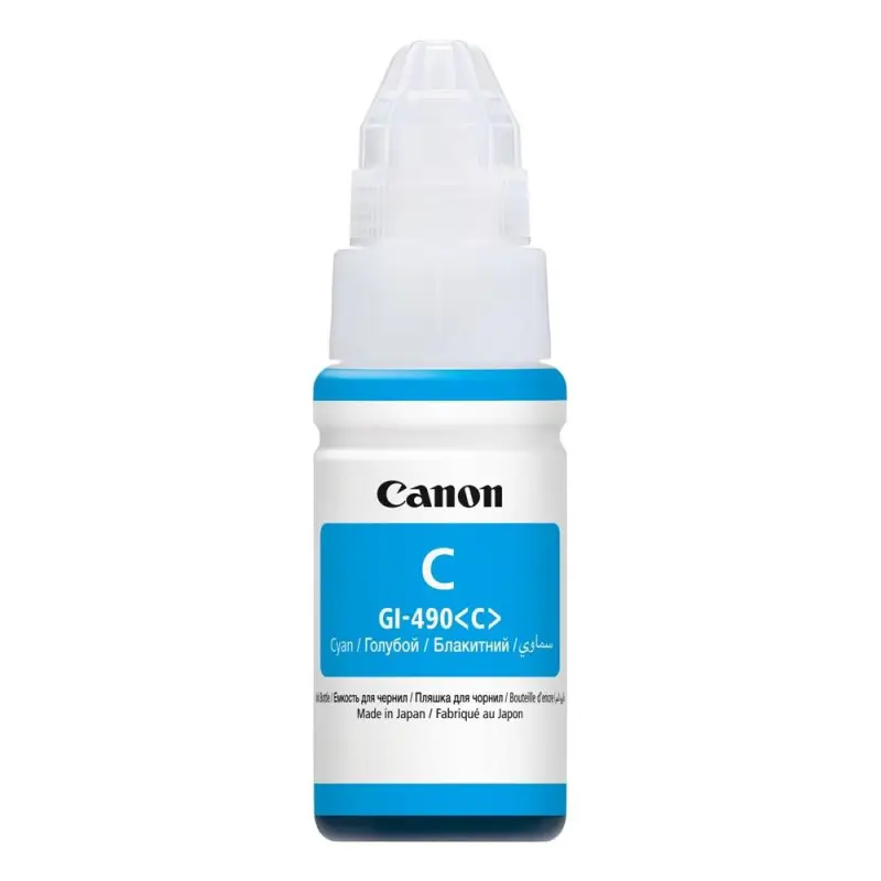 Γνήσιο μελάνι Canon GI-490 Cyan 70ml 7k