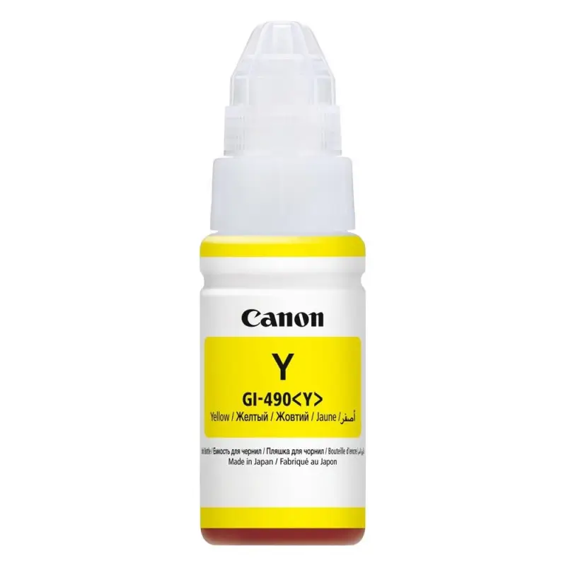 Γνήσιο μελάνι Canon GI-490 Yellow 70ml 7k