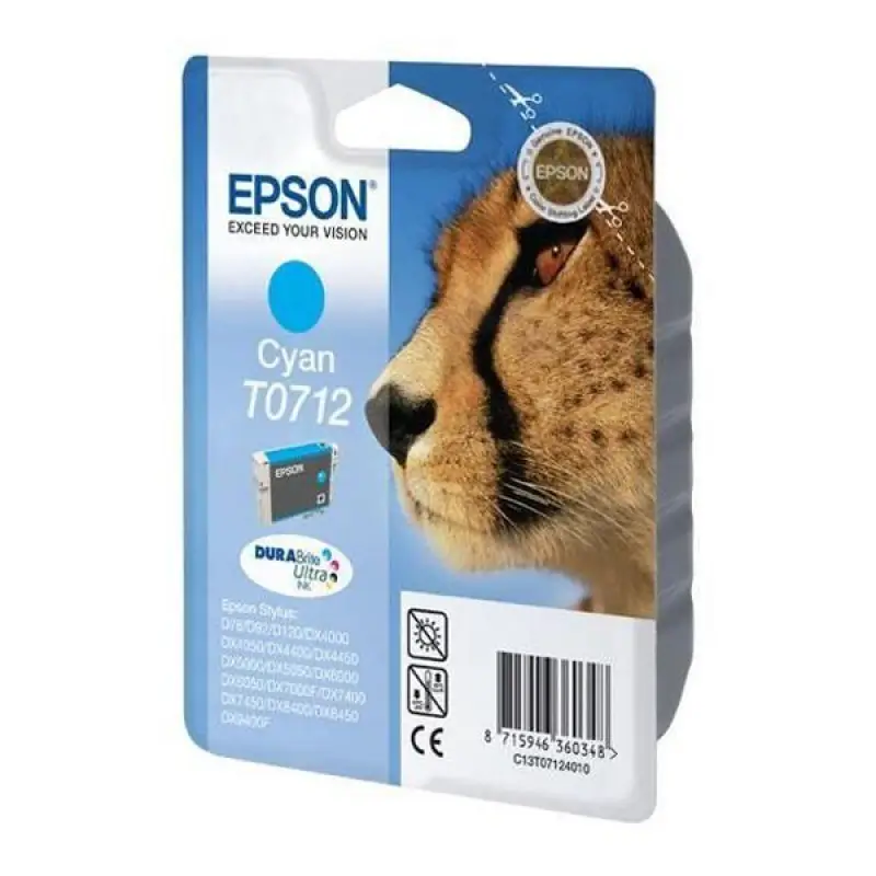 Γνήσιο μελάνι Epson T0712 Cyan