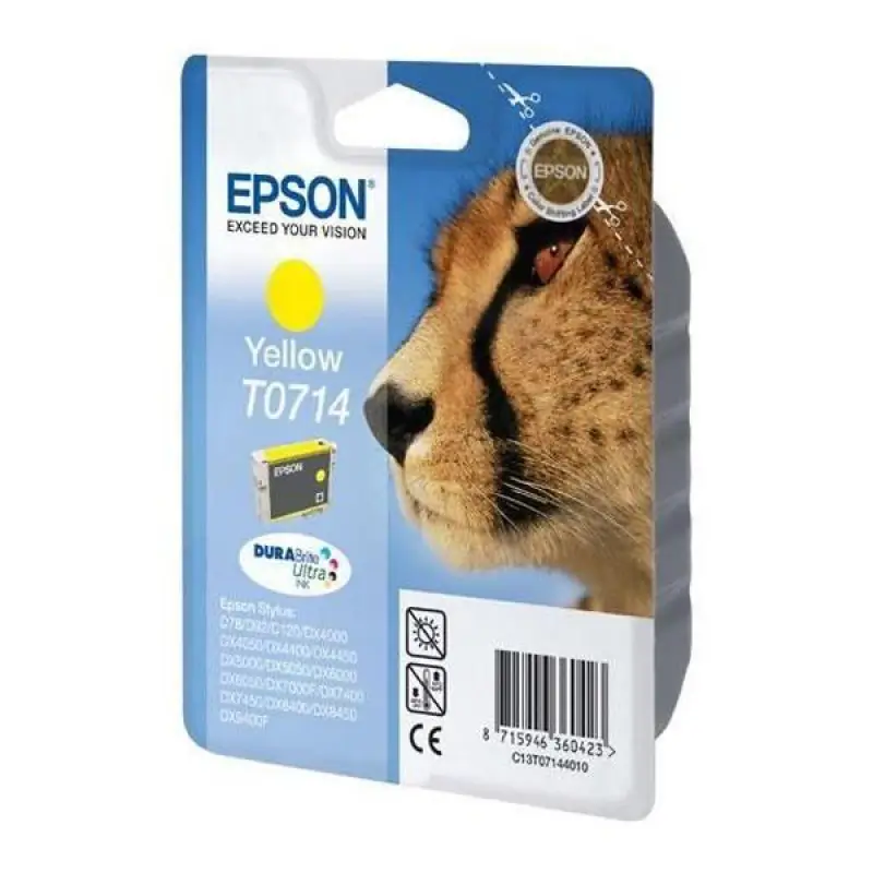 Γνήσιο μελάνι  Epson T0714  Yellow