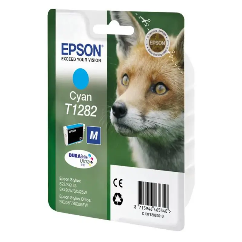 Γνήσιο μελάνι Epson T1282  Cyan