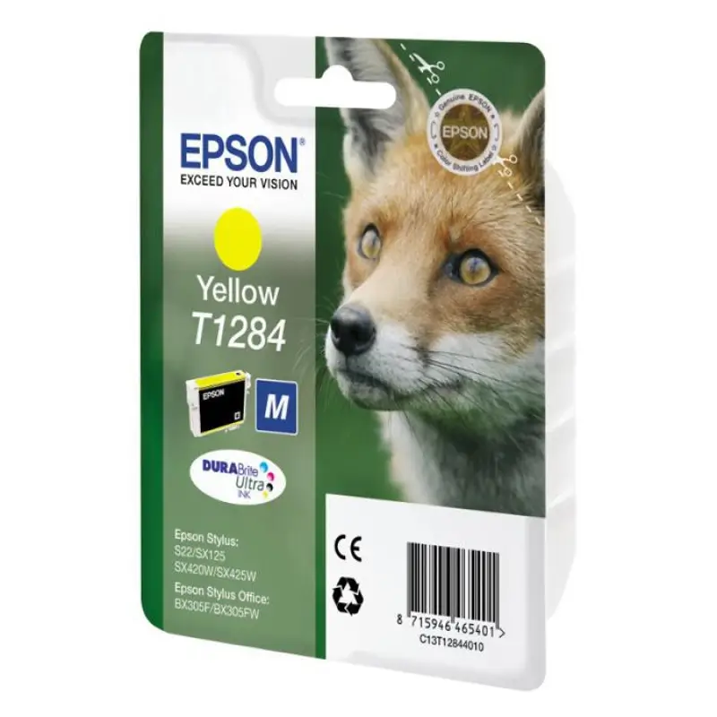 Γνήσιο μελάνι Epson T1284  Yellow