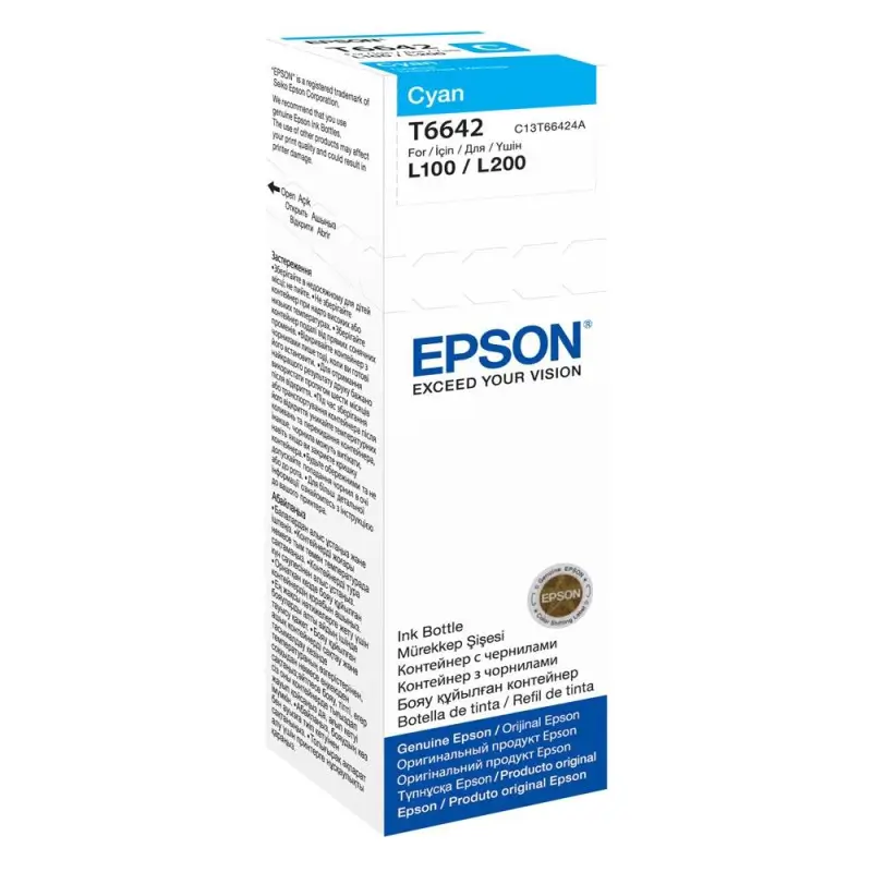 Original ink Epson T6642 Cyan In Bottle 70ml