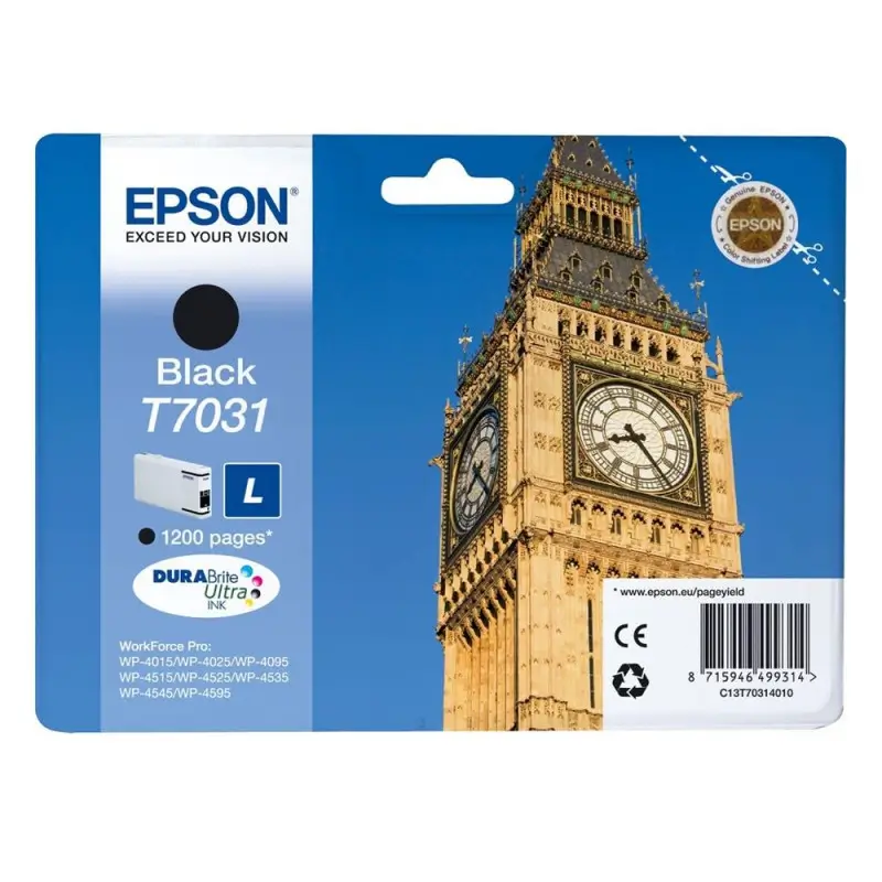 Γνήσιο μελάνι Epson T7031  Black