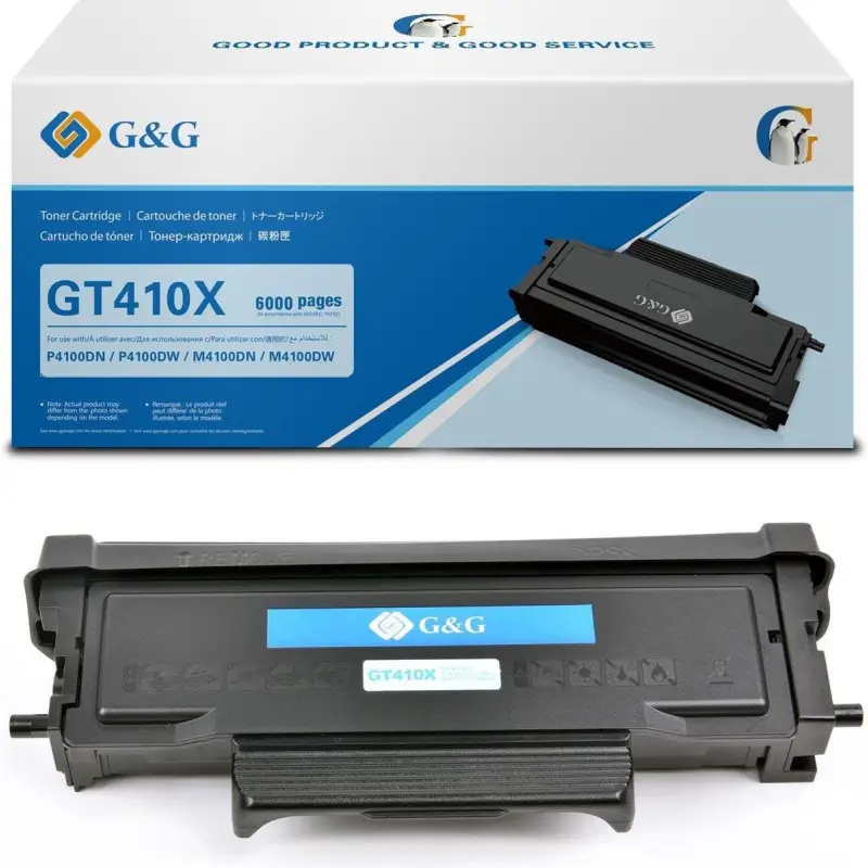 Original Toner G&G GT410X / 411X  Black 6000 pages