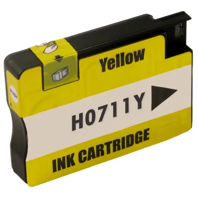 Compatible  ink  HP No 711XL Yellow CZ132A version 5