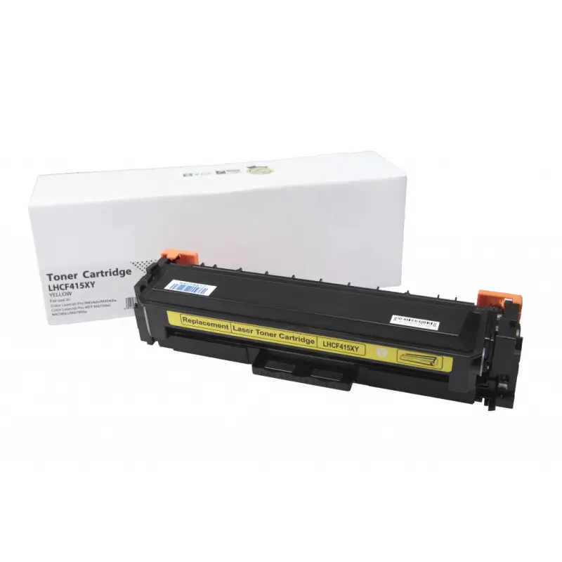 Compatible   toner HP  415X Yellow Toner Cartridge (W2032X) With Chip