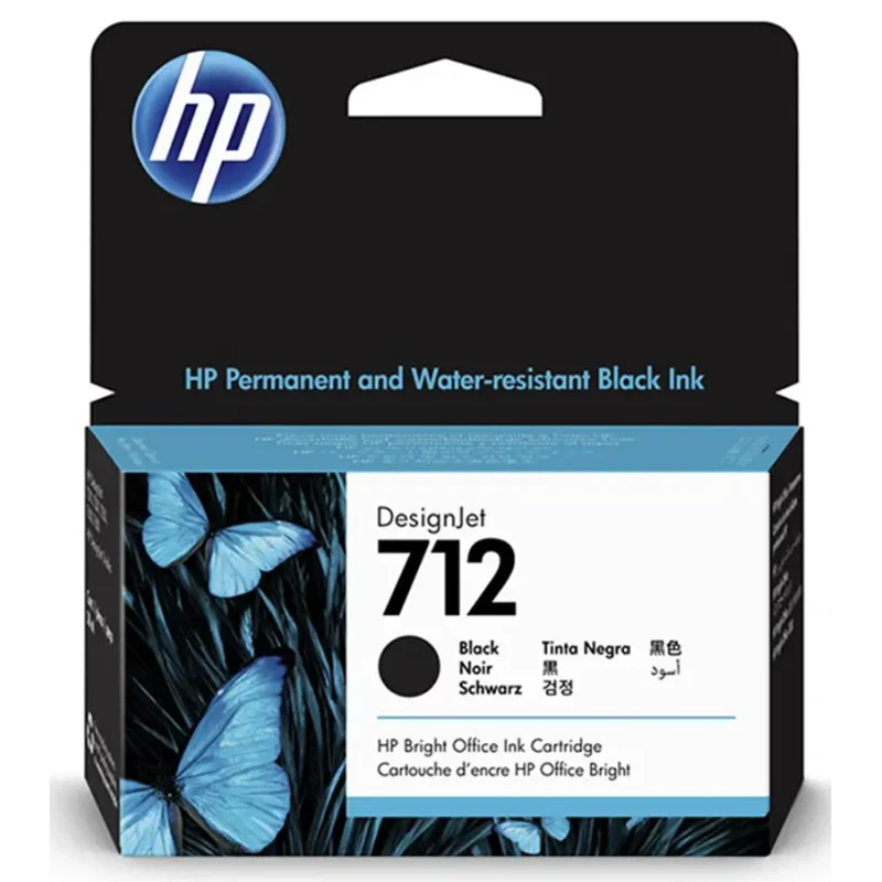 Original ink  HP No 712 Black 38ml  (3ED70A)