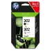 Γνήσια μελάνια Hp  NO 302 Black & Colour 2-PACK (X4D37AE)(HPX4D37AE)