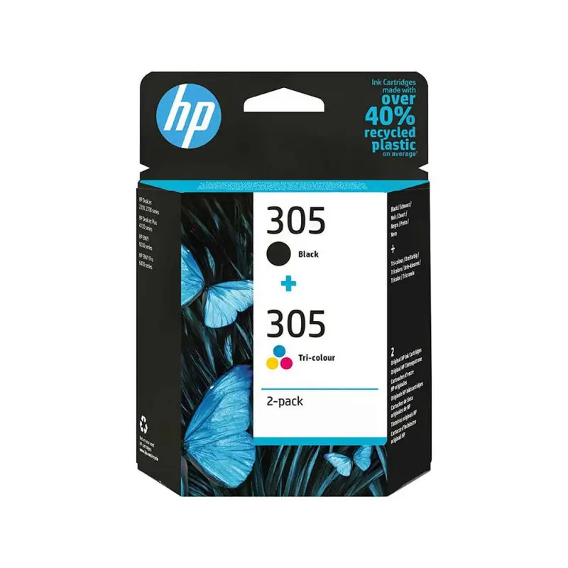 Original Inks Hp 305 2-Pack Black/Color (6ZD17AE) (HP6ZD17AE)