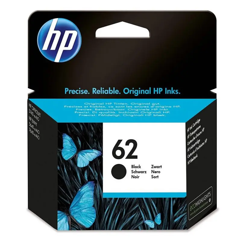 Γνήσιο μελάνι Hp 62 BLACK (C2P04AE)
