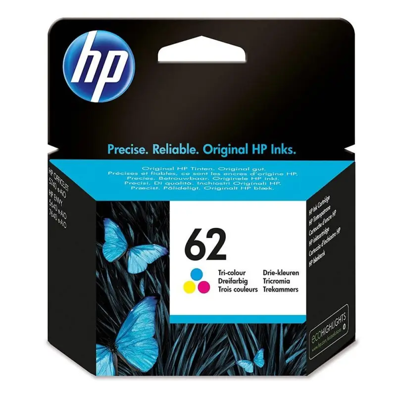 Γνήσιο μελάνι HP 62 Tri-color (C2P06AE)