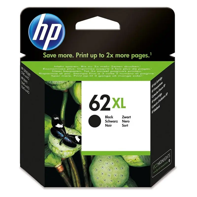 Γνήσιο μελάνι HP 62XL BLACK (C2P05AE)