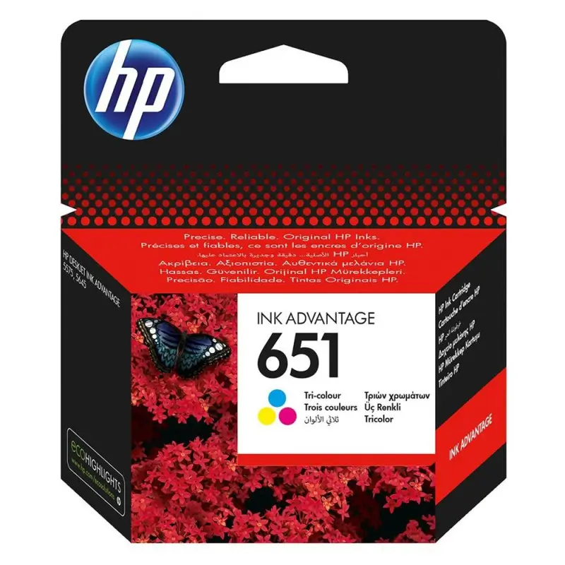 Γνήσιο μελάνι HP No 651 TRI-COLOR 300pgs (C2P11AE)