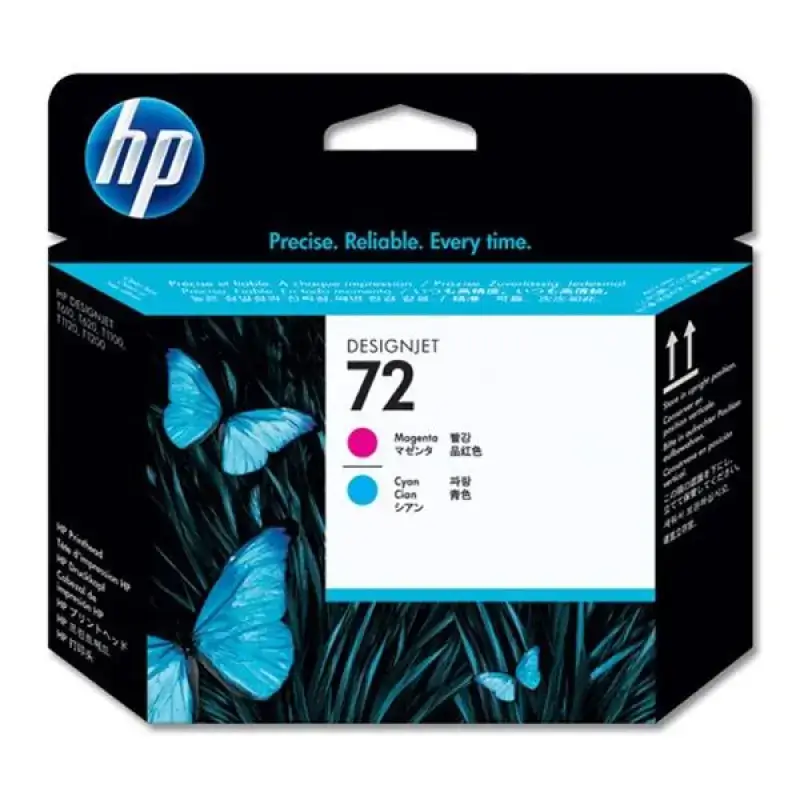 Original printhead HP No 72  Magenta and Cyan (C9383A)