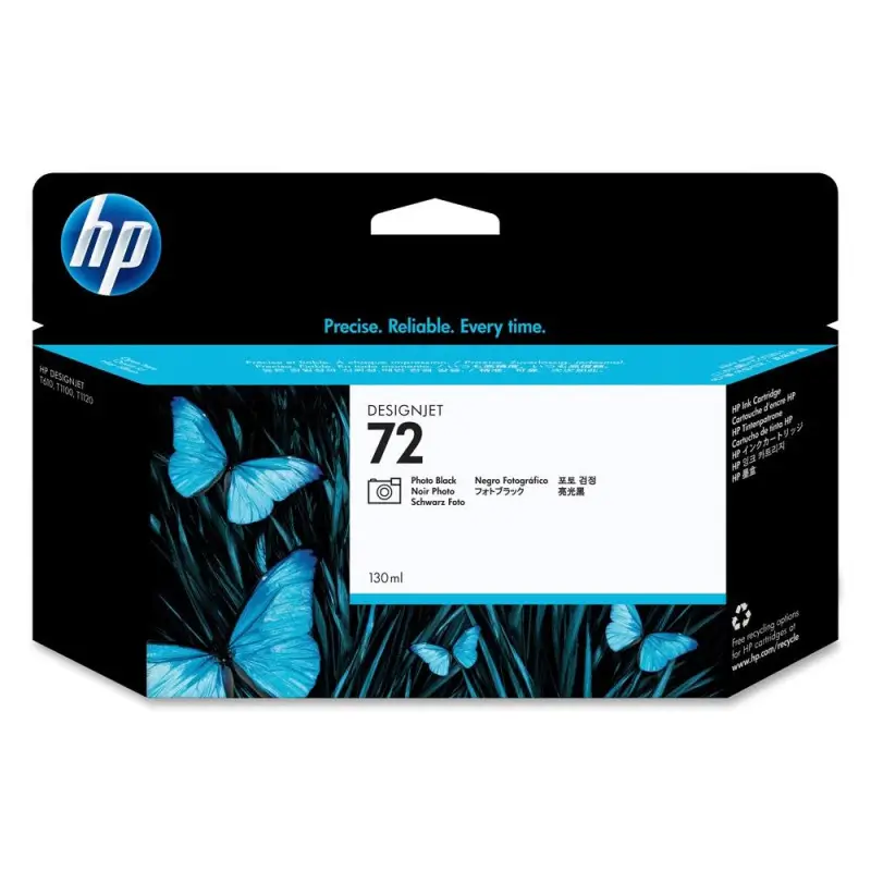 Γνήσιο μελάνι  HP No 72 Photo Black with Vivera Ink 130ml (C9370A)