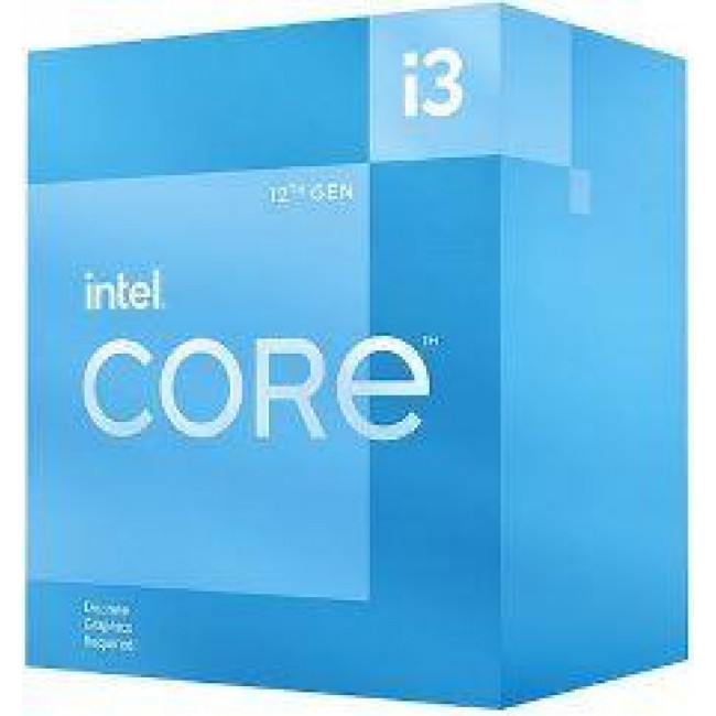 INTEL CPU CORE i3 12100F, 4C/8T, 3.30GHz, CACHE 12MB, SOCKET LGA1700 12th GEN, BOX, 3YW.