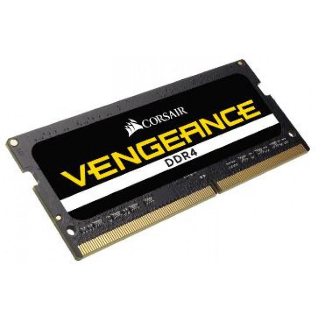 CORSAIR RAM SODIMM 8GB CMSX8GX4M1A2666C18, DDR4, 2666MHz, LATENCY 18-19-19-39, 1.20V, VENGEANCE, BLACK, LTW.