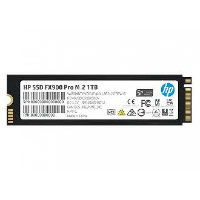 HP SSD M.2 NVME PCI-E 1TB FX900 PRO 4A3U0AA#ABB, M.2 2280, NVMe PCI-E GEN4x4, READ 7400MB/s, WRITE 6400MB/s, IOPS: up to 1014K/1079K, 5YW.