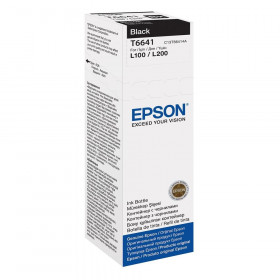Γνήσιο μελάνι Epson T6641 Black  In Bottle 70 ml