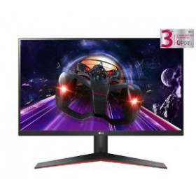 LG MONITOR 24MP60G-B, LCD TFT IPS LED, 23.8", 16:9, 250 CD/M2, 1000:1, 1MS, 75Hz, 1920x1080, DSUB/HDMI/DP/HEADPHONE OUT, GAMING, 3YW.