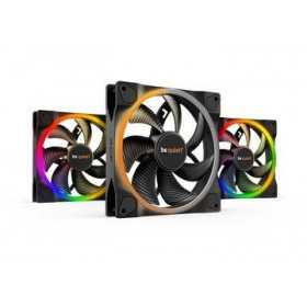 BEQUIET FAN LIGHT WINGS 140MM PWM TRIPLE-PACK BL078, WITH ARGB HUB AND 3 LIGHT WINGS 140MM PWM BL074, 3YW.