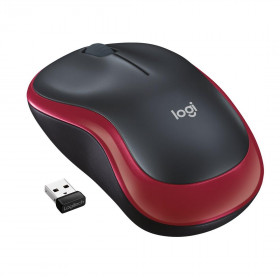 Logitech Wireless Mouse M185 Red-Black - 910-002240