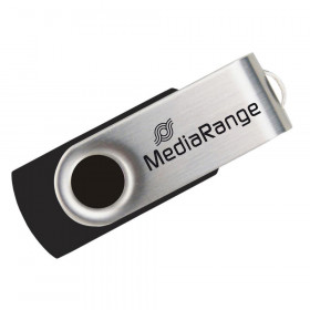 MediaRange USB 2.0 Flash Drive 128GB (Black/Silver) (MR913)