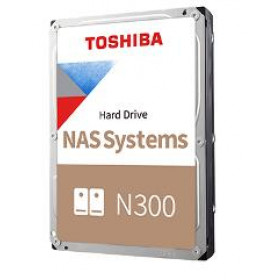 TOSHIBA HDD 3,5" 8TB NAS N300 HDWG480UZSVA, SATA3, 7200 RPM, CACHE 256 MB, 3YW.